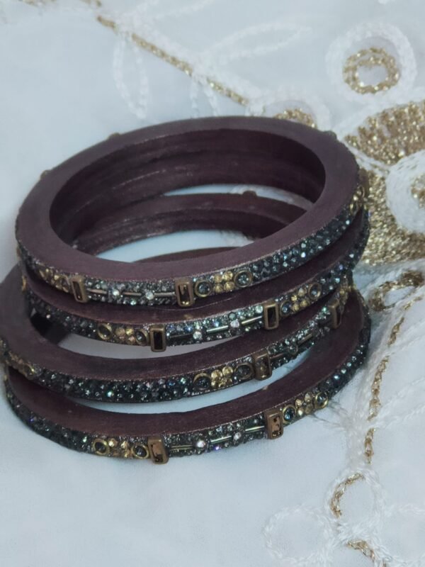 grey lac bangles